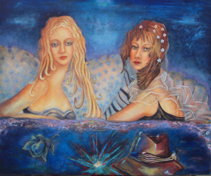 Dolls, where are you...To the island of Cythera? ... 100x120 cm